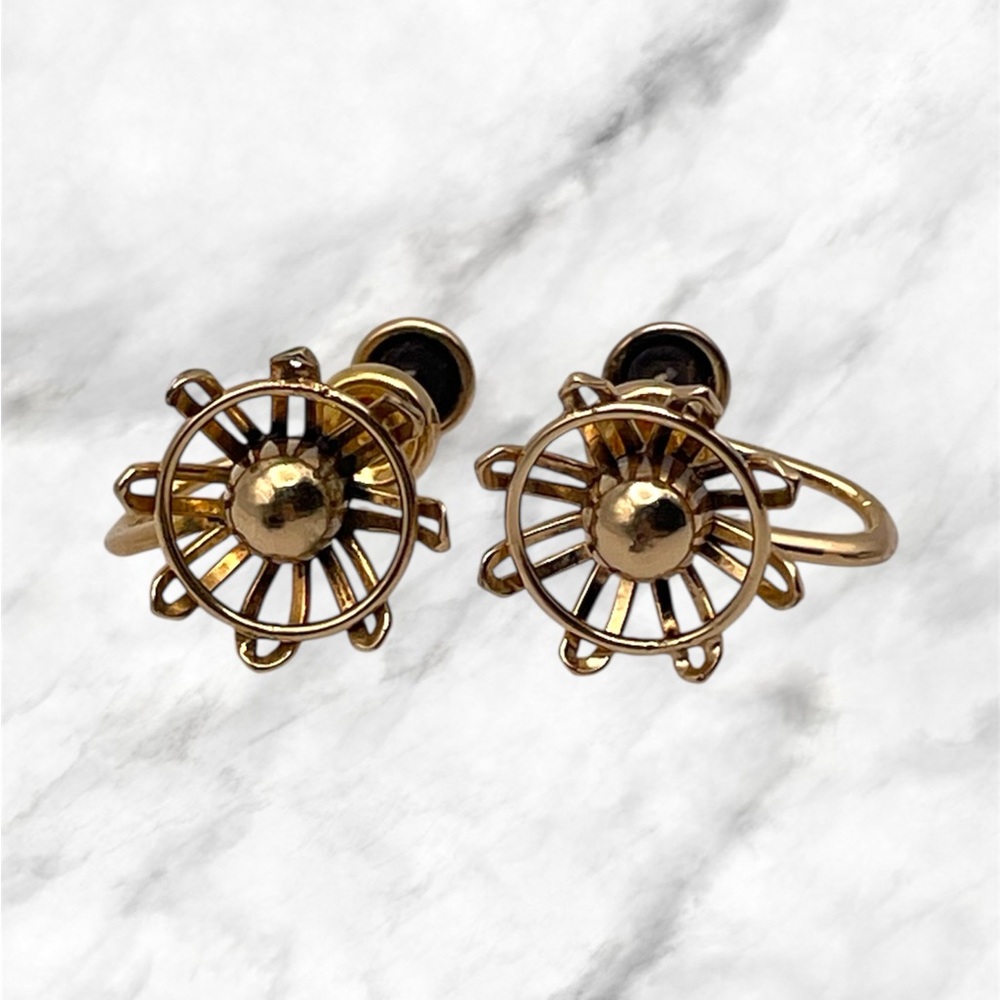 Vintage 1/20 12K Gold Screwback Earrings